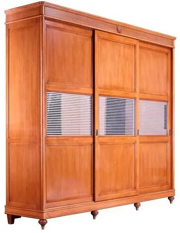 Шкаф-купе 3х дверный "Бурбон" Слоновая кость BJ901  купить в интернет магазине Мебель из массива. Звоните +7 495 961-63-63 Шкафы для одежды из массива дерева