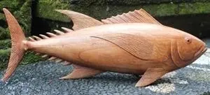Деревянная фигурка ручной работы "Рыба" AS9025  купить в интернет магазине Мебель из массива. Звоните +7 495 961-63-63 Мебель Индонезии