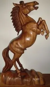 Деревянная фигурка ручной работы "Лошадь" AH6016 - a  купить в интернет магазине Мебель из массива. Звоните +7 495 961-63-63 Мебель Индонезии