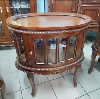 Стол кофейный-бар Овальный MSU.72 PDC22 H022 купить в интернет магазине Мебель из массива. Звоните +7 495 961-63-63 Комоды Индонезия из дерева 